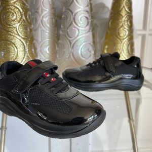 Prada 'America's Cup' Patent Leather kids Sneaker